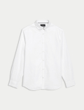 Regular Fit Luxury Linen Blend Weave Shirt