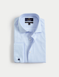 Regular Fit Luxury Cotton Double Cuff Twill Shirt