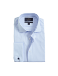 Regular Fit Luxury Cotton Double Cuff Twill Shirt