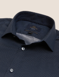 Slim Fit Pure Cotton Pin Dot Shirt