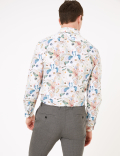 Tailored Fit Pure Cotton Printed Shirt