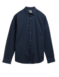 Regular Fit Cotton Rich Geometric Shirt