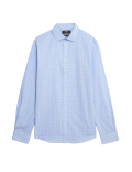 Regular Fit Non Iron Pure Cotton Check Shirt