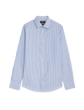 Slim Fit Non Iron Pure Cotton Stripe Shirt