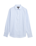 Regular Fit Non Iron Pure Cotton Striped Shirt