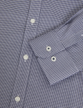 Slim Fit Non Iron Pure Cotton Houndstooth Shirt
