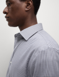 Slim Fit Non Iron Pure Cotton Houndstooth Shirt