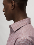 Slim Fit Non Iron Pure Cotton Houndstooth Shirt
