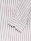 Regular Fit Pure Cotton Striped Shirt