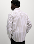 Regular Fit Pure Cotton Striped Shirt