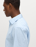 Regular Fit Pure Cotton Striped Shirt