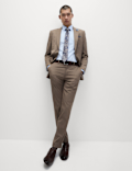 4pc Regular Fit Easy Iron Shirt and Tie Set