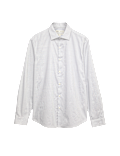 Regular Fit Pure Cotton Printed Shirt