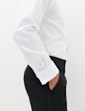 Slim Fit Cotton Dress Shirt with Bow Tie