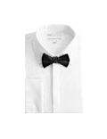 Slim Fit Cotton Dress Shirt with Bow Tie