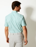 Tailored Fit Short Sleeve Oxford Shirt