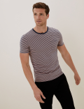 Premium Cotton Striped T-Shirt Vest