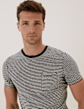 Premium Cotton Striped T-Shirt Vest