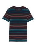 Premium Cotton Blend Striped T-Shirt