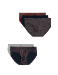 5pk Pure Cotton StayNew™ Geometric Slips