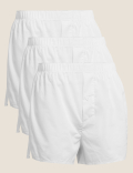 3pk Pure  Cotton Woven Boxers
