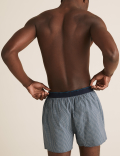 3pk Pure Cotton Checked Woven Boxers