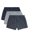 3 Pack Pure Cotton StayNew™ Boxers