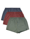 3 Pack Cotton Peacock Print Boxers