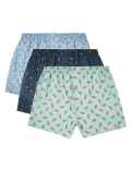 3 Pack Pure Cotton StayNew™ Printed Boxers