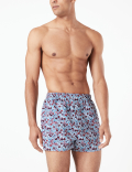 3 Pack Cotton Micro Floral Boxers