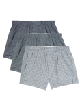 3 Pack Pure Cotton Spot Print Boxers