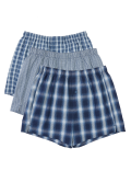 3 Pack Ombre Checked Boxers