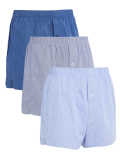 3pk Pure Cotton Woven Boxers
