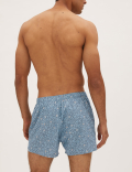 3pk Pure Cotton Printed Woven Boxers