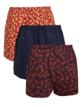 3pk Pure Cotton Assorted Woven Boxers