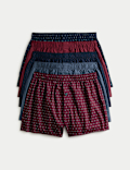 5pk Pure Cotton Foulard Woven Boxers