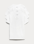 3 Pack Cotton Rich Cool & Fresh&trade; V-Neck Vests