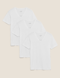 3pk Cool & Fresh™ V-Neck T-Shirt Vests