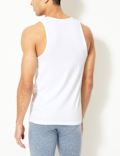 2 Pack Cotton Rich Stretch Vests