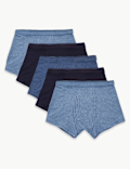5pk Cotton Cool & Fresh&trade; Stretch Trunks