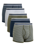 5pk Cotton Stretch Cool & Fresh™ Trunks