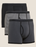 3pk Cotton Stretch Cool & Fresh™ Trunks