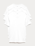 3pk Pure Cotton T-Shirt Vests