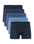 5 Pack Cotton Stretch Cool & Fresh&trade; Marl Trunks
