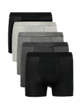 5 Pack Cotton Stretch Cool & Fresh&trade; Marl Trunks