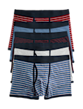 5 Pack Cotton Stretch Striped Trunks