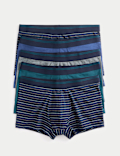 5pk Cotton Stretch Cool & Fresh™ Striped Hipsters