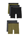 5pk Sports Longer Leg Trunks with Stretch