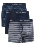 3pk Assorted Pattern Trunks