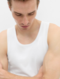 3 Pack Pure Cotton Sleeveless Vests